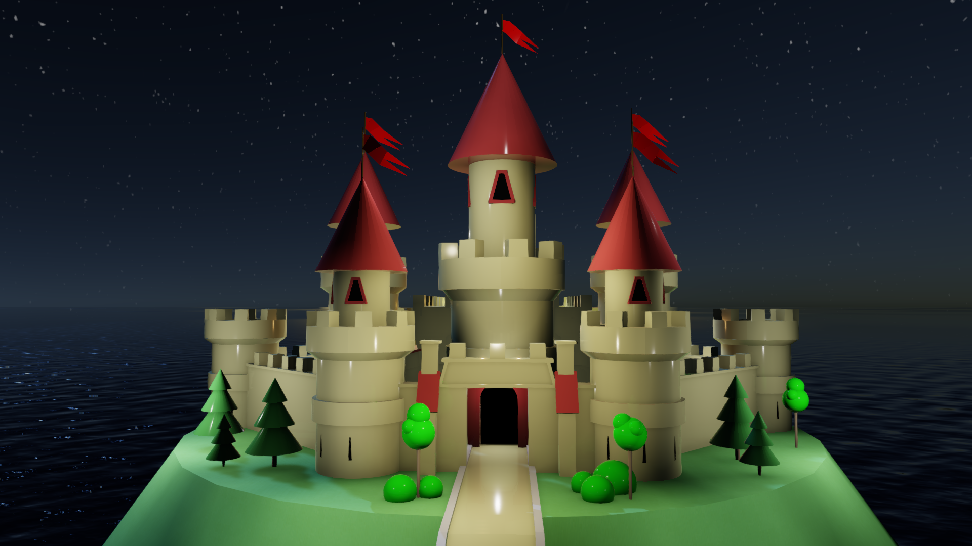 PLASTIC TOY CASTLE